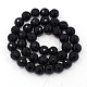 Synthetic Black Stone Beads Strands G-GSFR6mm-C044-2
