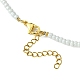 Halskette aus Glasperlen und Stretch-Armband SJEW-JS01285-3