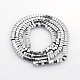 Pentagon Electroplate Non-magnetic Synthetic Hematite Beads Strands G-P046-04A-1