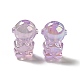 Placage uv perles acryliques irisées arc-en-ciel PACR-M002-06B-3