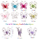 SUNNYCLUE Screen Fabric Butterflies DIY-SC0009-30-2