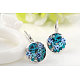 Platinum Plated Fashion Alloy Austrian Crystal Leverback Earrings EJEW-AA00057-51P-3