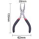 PandaHall 3 Pieces Jewelry Plier Tool - Side Cutting Plier PT-PH0001-03-4