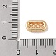 Прямоугольные подвески из латуни с микропаве KK-B100-053C-G-3