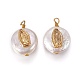 Natural Cultured Freshwater Pearl Pendants PEAR-I005-04-1