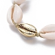 Bracelets de perles tressées en cordon de coton ciré ajustable BJEW-JB05121-02-2