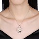 925 стерлингового серебра микро Pave ожерелья из циркония кулон BB34074-2
