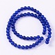Dyed Natural Jade Round Bead Strands G-O113-02-6mm-2