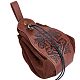 GORGECRAFT Medieval Leather Drawstring Pouch Vintage Printed Waist Bag Portable Brown Fanny Pack Dice Coin Purse for Women Men Hiking Waist Packs Costume Accessories AJEW-WH0285-06-1