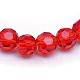 Chapelets de perles en verre transparent X-GLAA-R166-6mm-01D-2