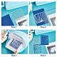 GLOBLELAND Rectangle Frame Cups Cutting Dies Sun Sunlight Embossing Die Cutting Process Stencils for DIY Scrapbooking Carbon Steel Cutting Dies for Photo Album Newspapers Decor DIY-WH0309-1017-3
