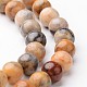 Round Natural Crazy Agate Bead Strands G-J346-07-6mm-1