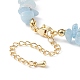 5 pièces 5 styles de puces de pierres précieuses mélangées naturelles et de bracelets de perles de perles pour femmes BJEW-JB08778-6
