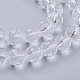 Chapelets de perles en verre transparent X-GLAA-R095-10mm-15-3