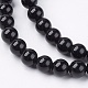Brins de perles d'onyx noir naturel G-H1567-6MM-3