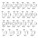 Unicraftale alrededor de 312 piezas hipoalergénico alfabeto az encantos colgantes de acero inoxidable letra colgantes de metal 1 mm encantos de orificios pequeños para hacer joyas de diy (12 piezas por cada letra) STAS-UN0003-58P-3
