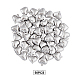 Unicraftale about 50pcs puffy heart charm pequeño amor colgante de acero inoxidable charm hipoalergénico metal charm 1.2mm small hole for diy jewelry results making 11mm wide STAS-UN0003-85-3