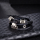 Bracelets de multi-brins en cuir BJEW-BB18112-2