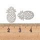 Pendentifs embellissements en métal gravé en laiton KKC-D001-05P-3