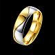 Подарки на день святого валентина парные кольца из титановой стали для мужчин RJEW-BB16497-8-2
