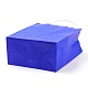 純色クラフト紙袋  ギフトバッグ  ショッピングバッグ  紙ひもハンドル付き  長方形  ブルー  27x21x11cm AJEW-G020-C-04-3