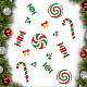 Mayjoydiy pochoirs de bonbons bonbons dessin modèles de peinture bonbons sucette modèle de bonbons de Noël réutilisable 11.8 × 11.8 pouces avec pinceau peinture sur papier de bois de meubles muraux DIY-MA0001-33C-6