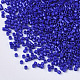 11/0グレードのガラスシードビーズ  シリンダー  均一なシードビーズサイズ  焼き付け塗料  ブルー  1.5x1mm程度  穴：0.5mm  約20000個/袋 SEED-S030-0726-2