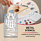 Stampini per fustelle in metallo in acciaio inossidabile retrò DIY-WH0242-279-4