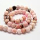 Round Natural Pink Opal Beads Strands G-K071-8mm-2