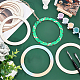 Unfinished Wooden Pieces Rings Shape DIY-WH0349-06-4