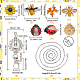 Sunnyclue DIY austauschbares Blumen- und Bienen-Büro-Schlüsselband DIY-SC0022-01-2