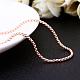 Rose Gold Plated Tin Alloy Box Chain Necklaces NJEW-BB10188-18RG-4
