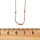 Ожерелья-цепочки из латуни для женщин NJEW-D302-19RG-5