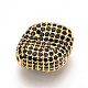 Perles de zircone cubique micro pave en Laiton ZIRC-T004-47G-2