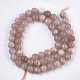 Chapelets de perles de sunstone naturelle naturelles X-G-S333-6mm-038-2