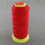 Fil à coudre de nylon, rouge, 0.8mm, environ 300 m / bibone 