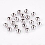 Intercalaires perles rondelles 202 en acier inoxydable, couleur inoxydable, 8x6~7mm, Trou: 3mm