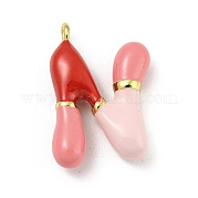 Латунь эмаль подвески KK-E093-03G-N