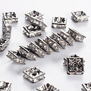 Латунные бусины разделители для поставки стразов RB-A013-6x6-01B-NF