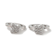 Латунный микро pave прозрачный кубик циркония подвески KK-P239-18P