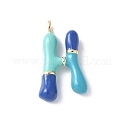 Латунь эмаль подвески KK-E093-03G-H-02