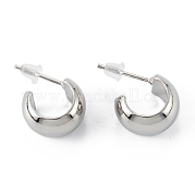 Латунь серьги ZIRC-P088-05P