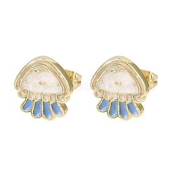 Серьги-гвоздики из латуни&nbsp;EJEW-B152-01G-02