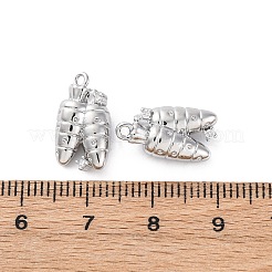 Подвески латунные горный хрусталь KK-E793-02P