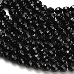 Натуральный черный турмалин бисер нитей&nbsp;G-H329-E02-8mm