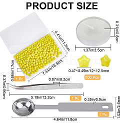 200 шт. звездочка частиц сургуча DIY-CP0009-30