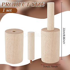 Tassenformen aus Holz&nbsp;WOOD-WH0029-89B
