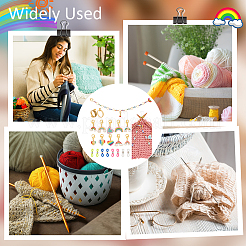 Regenbogen-DIY-Strickwerkzeug-Sets&nbsp;HJEW-NB00058
