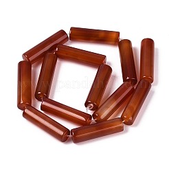 Окрашенные натуральный красный агат бисер пряди G-T144-30A-01