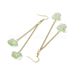 Стеклянные серьги-бабочки с подвесками EJEW-JE05858